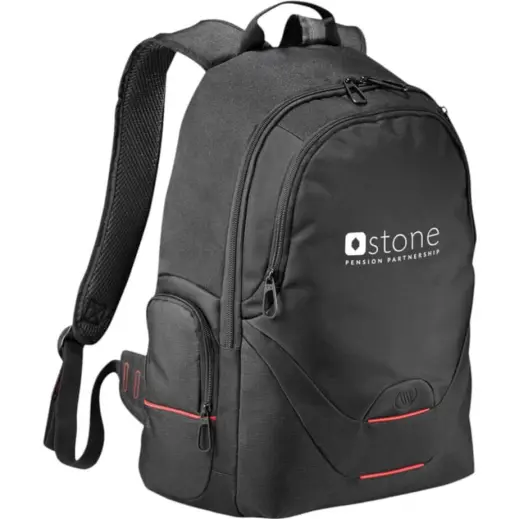 Elleven Motion Laptop Backpack Black Angle Branded